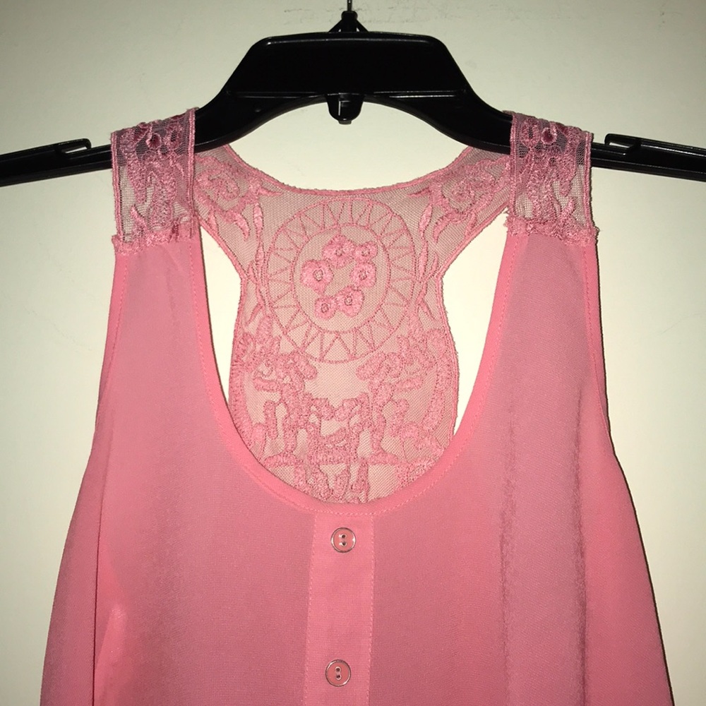 Sheer Pink Tank Top Perfect for Summer 💝☀️